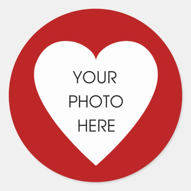 Red Heart Border Stickers (Front)