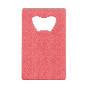 Red Heart Bottle Opener Credit Card Bottle Opener
