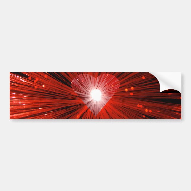 Red Heart bumper sticker (Front)