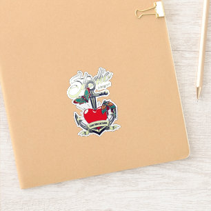Red Heart & Butterflies Studio Inking Art