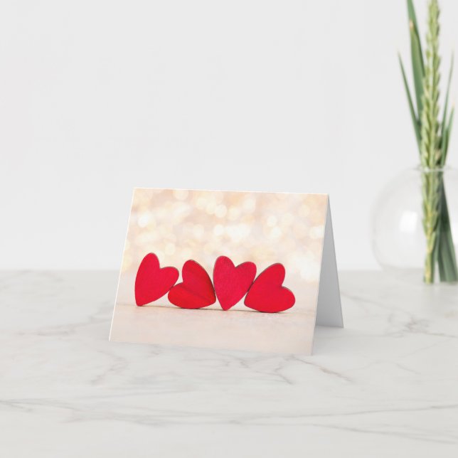 Red heart card (Front)