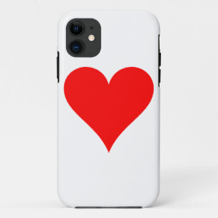 Red heart iPhone 11 case