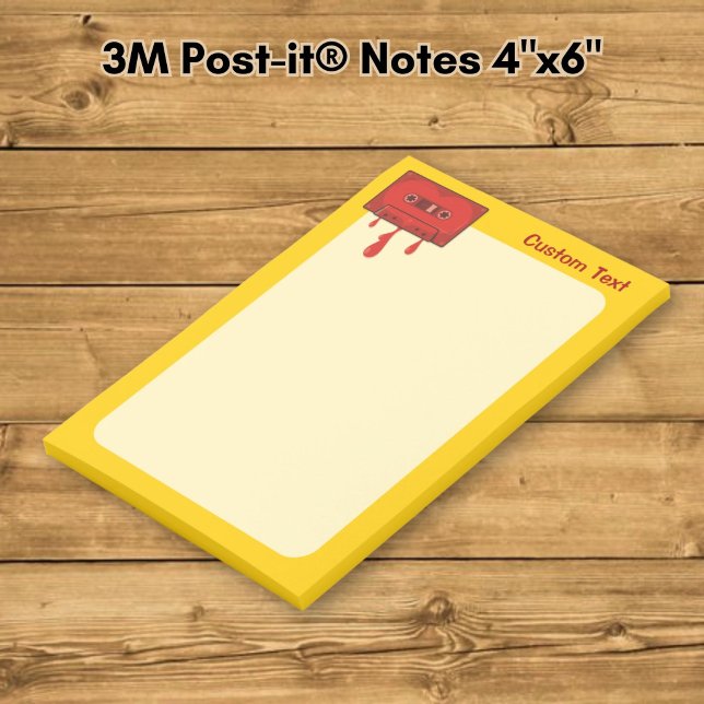 Red Heart Cassette Post-it Notes (Creator Uploaded)