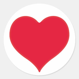 Red Heart Classic Round Sticker