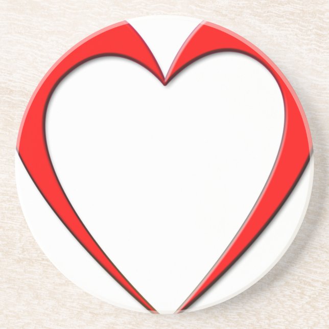 Red Heart Coaster (Front)