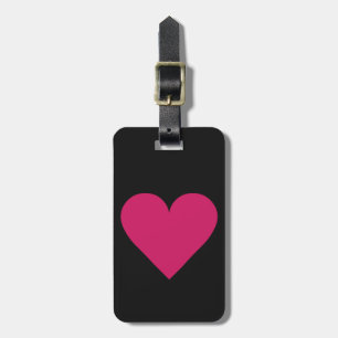 Red Heart custom luggage tag