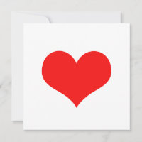 Red Heart Cute Valentine's Day Custom Colour White