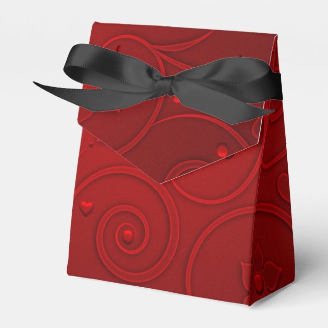 Red Heart Favour Box (Front Side)