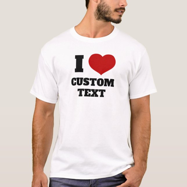 Red Heart Flat Icon T-Shirt (Front)