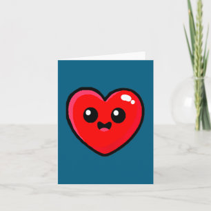 Red Heart Funny Cute Design For Men Women Husband  Card