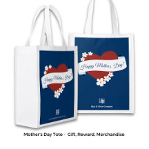 Red Heart Happy Mother's Day Banner Logo QR-code