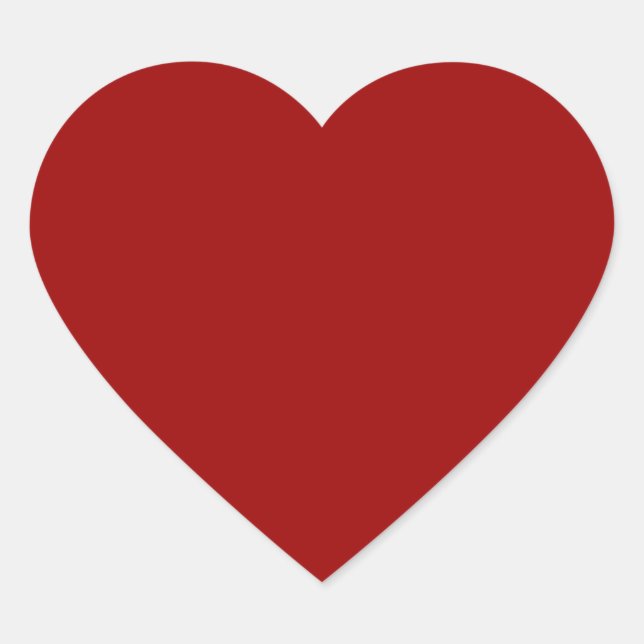 Red heart heart sticker (Front)
