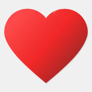 Red Heart Heart Sticker