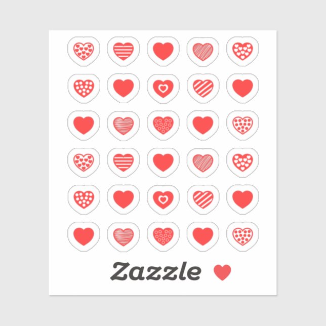 Red Heart Hearts pattern pack (Sheet)