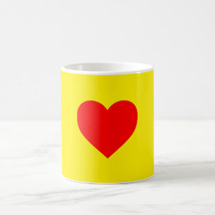 Red Heart Heat Pop Art Coffee Mug