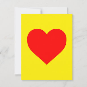 Red Heart Heat Pop Art Holiday Card