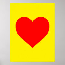 Red Heart Heat Pop Art 