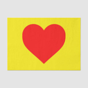 Red Heart Heat Pop Art  Tissue Paper