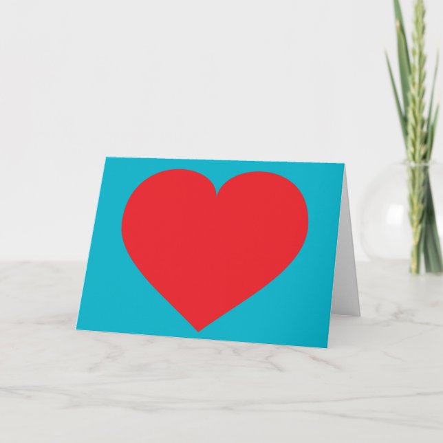 Red Heart Holiday Card (Front)