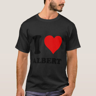 Red Heart I Love Albert T-Shirt