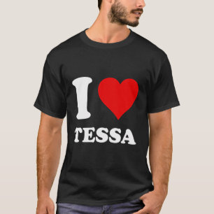 Red Heart I Love Tessa T-Shirt