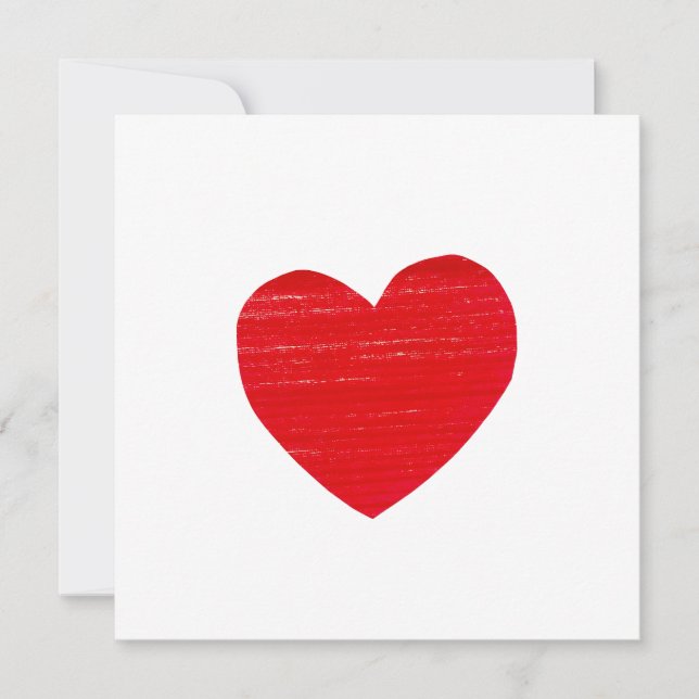 Red Heart Invitation (Front)