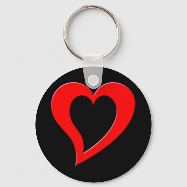red heart keychain (Front)