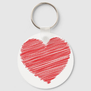 Red heart keychain