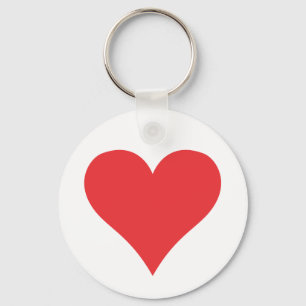 Red heart keychain