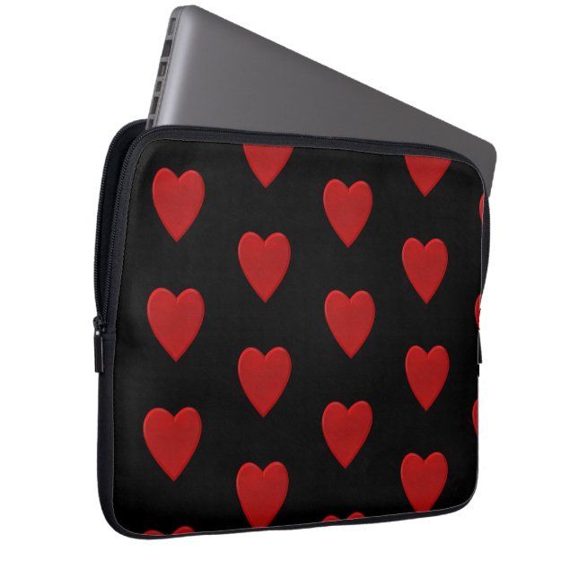 Red Heart  Laptop Sleeve (Front Right)