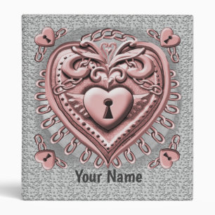 Red Heart Lock custom binders