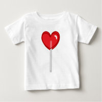 red heart lollipop