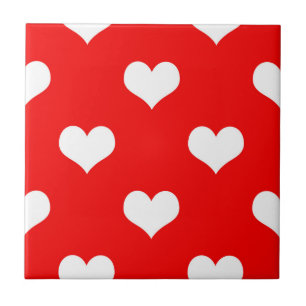 Red Heart Love Design Tile