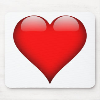 Red Heart Love Mouse Pad