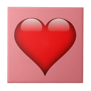 Red Heart Love Tile