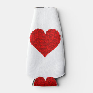 Red Heart Love Valentines for Girlfriend Women Him Bottle Cooler