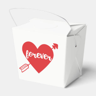 Red Heart Love Wedding, Bridal Shower, Anniversary Favor Box