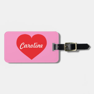 Red Heart Luggage Tag
