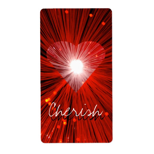 Red Heart 'Name' label (Front)