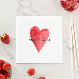 Red Heart Napkin