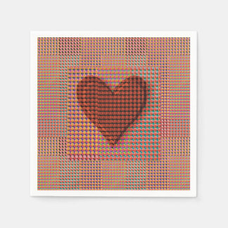 Red Heart Napkin