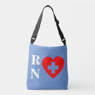 Red Heart Nurse Crossbody Tote bag
