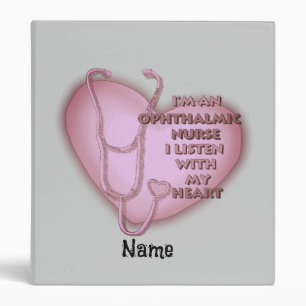 Red Heart Ophthalmic Nurse custom nurses binder