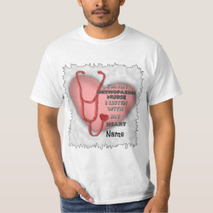 Red Heart Orthopedic Nurse T-Shirt