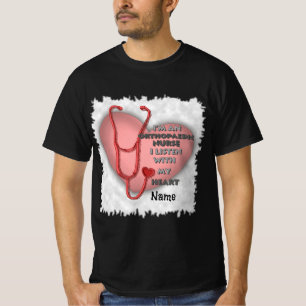 Red Heart Orthopedic Nurse T-Shirt