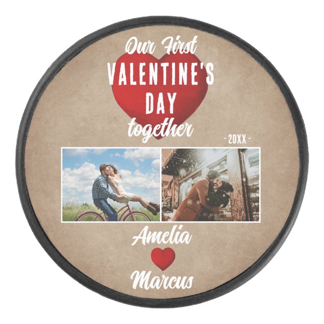 Red Heart Our First Valentine's Together 2 Photo (Devant)