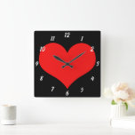 Red Heart Pattern Black Cute Valentine's Day Gift<br><div class="desc">Printed with cute red heart design on black custom colour background! Customize as you wish.</div>