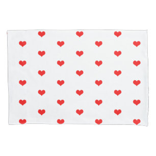 Red Heart Patterns Cute Valentine's Day Gift Decor Pillowcase