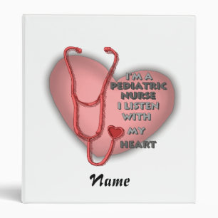 Red Heart Pediatric Nurse Binder