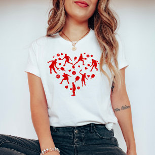 Red Heart Pickleball Lover T-Shirt